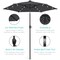 Best Choice Products 7.5ft Outdoor Solar Patio Umbrella for Deck, Pool w/ Tilt, Crank, LED Lights